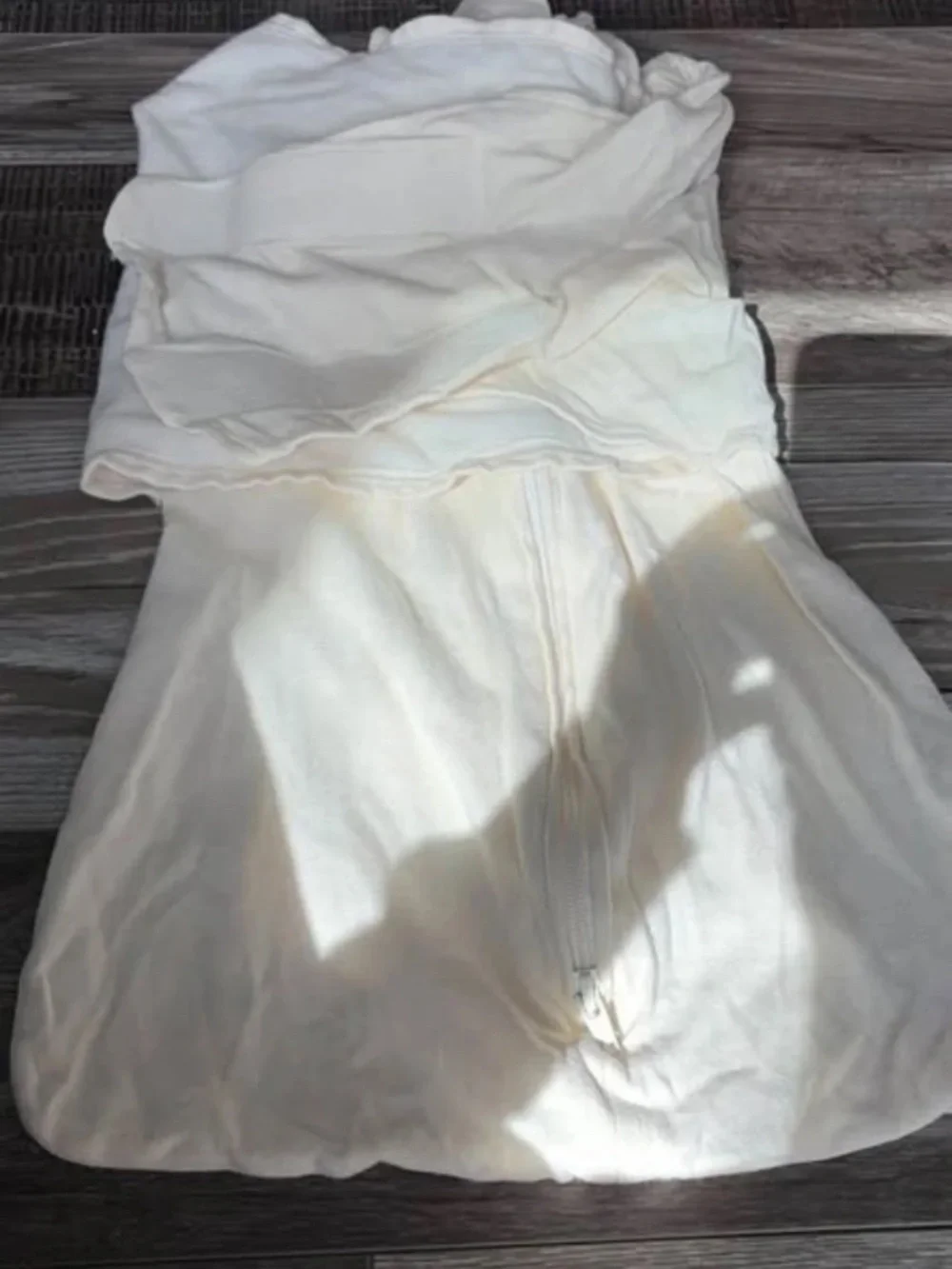 Halo plain cream sleep sack swaddle (3-6M)